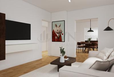 Apartament cu 3 camere decomandat, mobilat în Calea Victoriei
