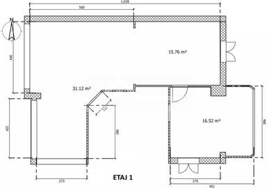 Casă de închiriat, Strada Republicii,  D+P+2E, curte proprie de 550 mp - 14