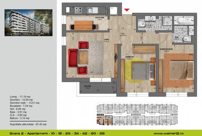 Apartamente si Garsoniere Militari 2 camere - 12