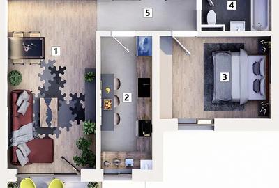 Apartament 2 camere cu loc de parcare inclus - 15