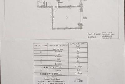 Apartament cu 2 camere decomandat în Dacia