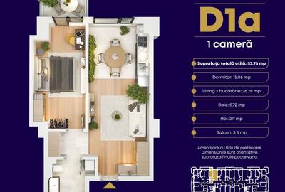 OFERTA IUNIE/ Avans 25 %Apartament 1 cameră de vanzare- Zona Copou Royal Town - 1