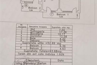 Apartament cu 2 camere decomandat în Gării