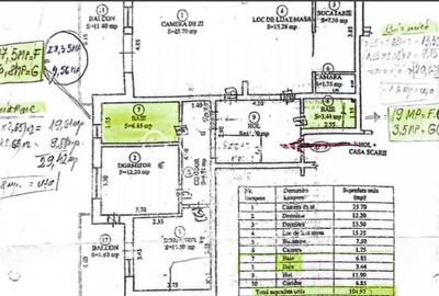 Apartament 3 camere, Etaj 2, cartierul Arhitectilor 0% Comision - 9