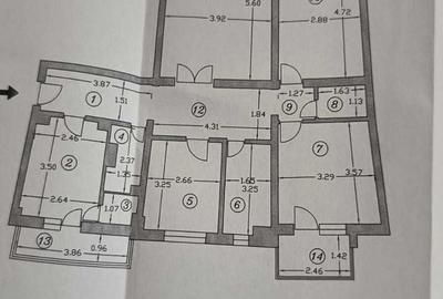 Apartament cu 4 camere decomandat, mobilat în Știrbei Vodă