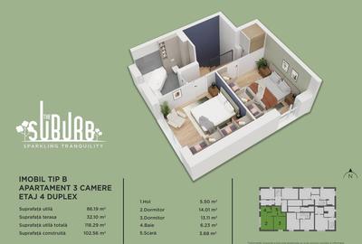 Duplex 3 camere The Suburb Buftea - 10