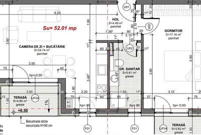 2 camere, 52 mp, 2 balcoane – partial finisat, perfect de amenajat - 7
