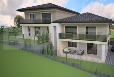 Casa cuplata, finalizata, 150mp, 4 dormitoare, 4 bai, demisol, Luna de Sus - 1