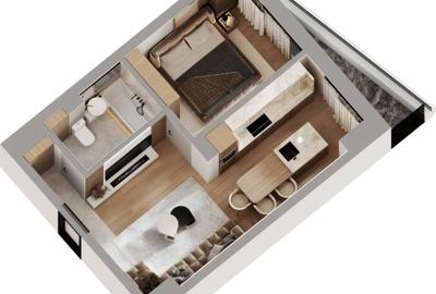 Apartament cu 1 cameră,complex rezidential zona Dacia - 1