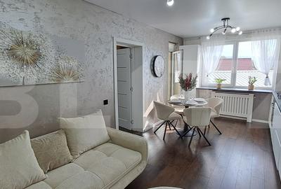 Apartament cu 3 camere semidecomandat, mobilat în Florești