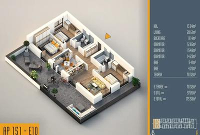Apartament Cu Terasa 4 Camere Super Pret Sector 3 Pallady - 4