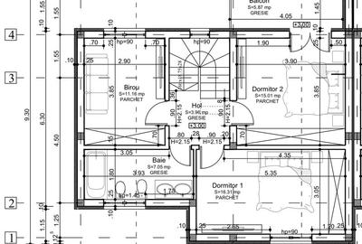 1/2 Duplex P+1, 4 camere, 101mp utili 288mp teren Cartierul Primaverii - 8
