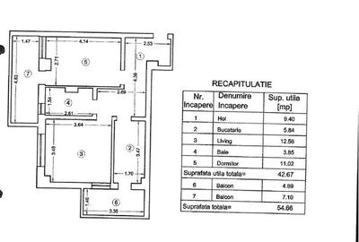 Apartament 2 camere decomandate in spate la Kauffland Pacurari - 7
