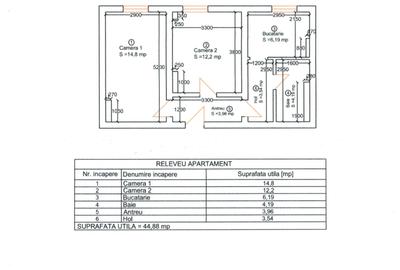 Apartament 2 camere, decomandat, etaj 2 din 2, cu pod, zona Aeroport, comision 0 - 2