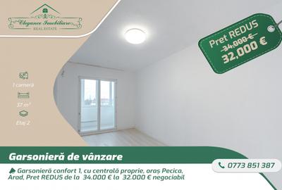 Garsonieră confort 1, cu centrală proprie, oraș Pecica, Arad - 1
