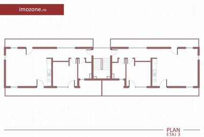 4 camere cu terasa de 22 mp, 3 bai, etaj 2/3, FINISAT MODERN,  COMISION 0% - 7