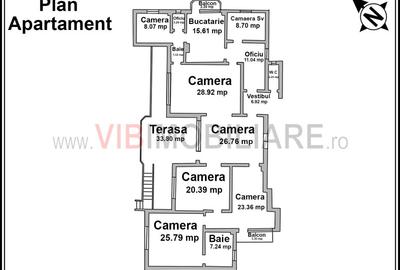 UNIRII-MIRCEA VODA, apartament in vila interbelica, 6 camere, 190 mp - 20