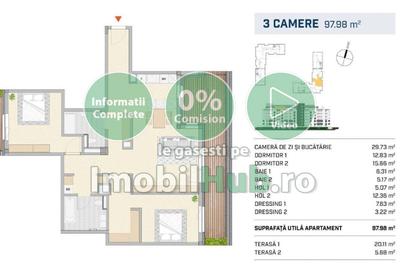 3 Camere,Liberty Residential, Imobil Premium, aproape de zona Centrala - 9