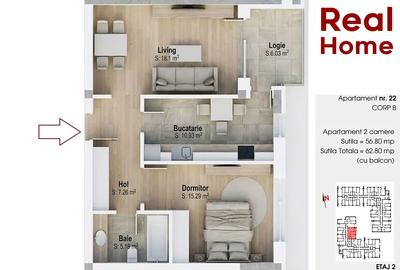 2 camere | decomandat |  metrou 15 min | 1 Decembrie 1918 | premium - 2