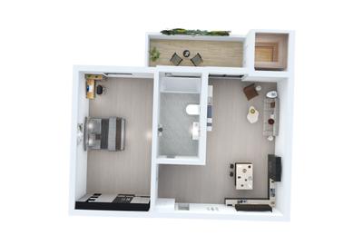 Apartament cu 2 camere decomandat în Terezian