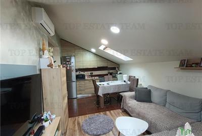 Apartament cochet si utilat complet cu 2 camere, 35mp utili la mansarda in Milit - 1