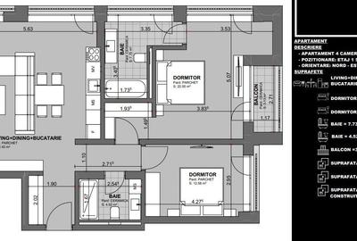 Apartament 3 camere inchiriere in Centru, Finisaje High End - 12