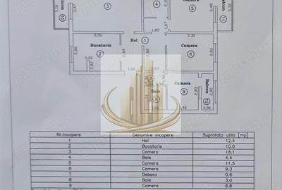 Apartament 4 camere, 76mp + 3 balcoane, zona Calea Aradului - 10