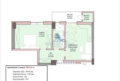 Apartament cu 2 camere decomandat în Mihai Viteazul