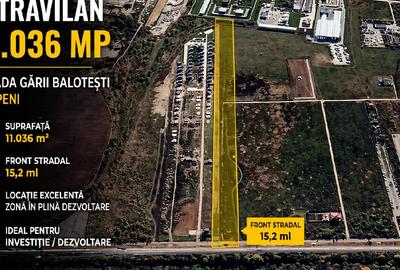 OTOPENI - Teren intravilan - 11,036 m²  - front 15,2 ml, Strada GARII BALO - 1