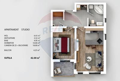 Apartament Studio 42 mp Sanpetru-Brasov Comision 0 - 2