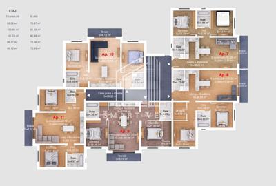 Apartament 3 camere bloc nou | Etaj 1|  Zona Titulescu - 8