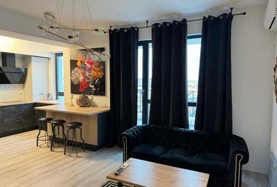 Apartament cu 2 camere semidecomandat, mobilat în Pipera