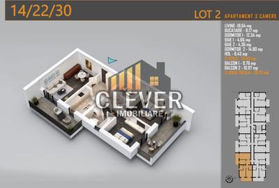 Apartament 3 Camere Decomandat, 2 balcoane, Comision 0%, Pallady - 1