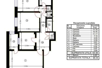 Ghencea-Strada Sergent Gheorghe Latea-Apartament 3 camere - 3
