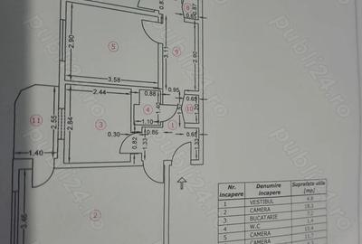 Apartament cu 3 camere zona PACII - 2