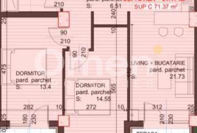 Apartament modern cu 3 camere – 61 mp utili – finisaje în curs – Etaj 3 - 9