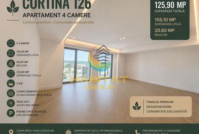 Apartament cu 4 camere decomandat în Pipera
