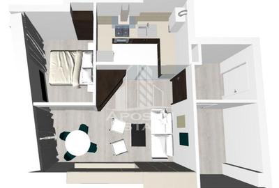 Apartament cu o camera,bloc nou,etaj intermediar, zona Soarelui - 1