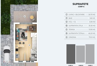 Complex de vile tip duplex si triplex  OTOPENI - PRETURI ATRACTIVE - 9