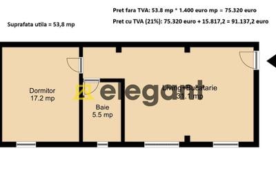 2 camere, 54 mp, bloc 2024, 1 Mai-fostul Targ - 9