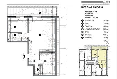 Apartamente 1-2 sau mansarda, suprafete 40-60mp, Complex rezidential Comision 0 - 18