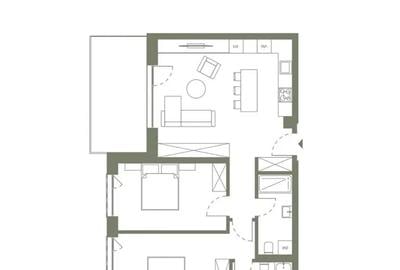 Apartament finisat, 3 camere, 2 bai, 83mp, ERA, zona Garii - 4