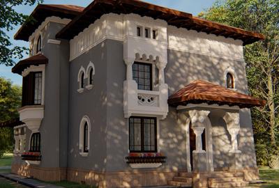 Lac Străulești | Casă în STIL NEOROMÂNESC | Proiect unic | S+P+E+M |Curte 549 mp - 2