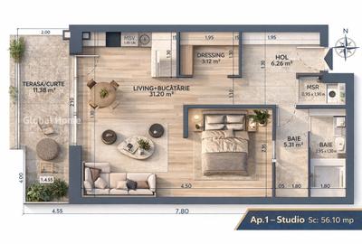 Gemina by the Lake - Pipera Plaza - Rond OMV || 2 - 3  - 4 Camere - 2