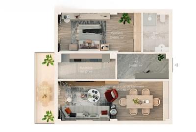 Bloc Nou - 2 camere - Valea Lupului- 63 mp- etaj 1- 99000 euro TVA inclus - 2