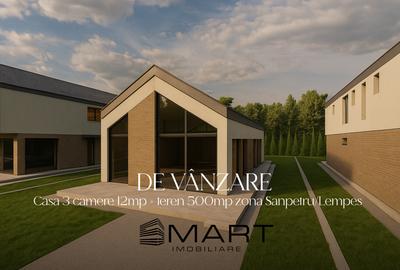Casă individuală cu 3 camere în Sânpetru