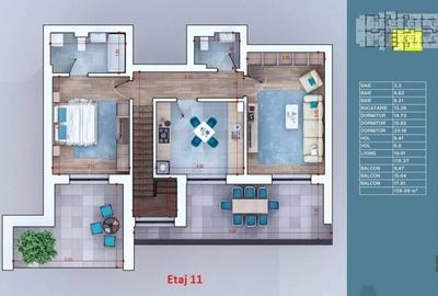 Duplex 4 Camere  Lux Titan 158  mp / Sector 3 - 4