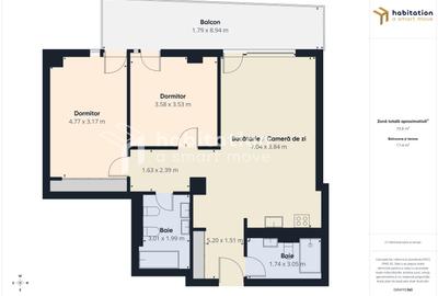 Tur virtual: 3 camere Monarch, stil de viață premium, parcare subteran - 17