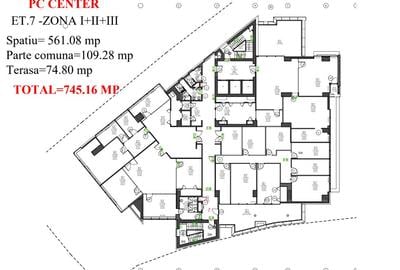 SPATIU BIROURI PC CENTER-ET.7 | BANEASA| HERASTRAU | DAMAROAIA - 1