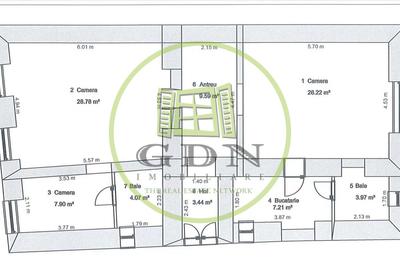 Apartament de vânzare 3 camere 88mp2 Ultra central Sibiu - 7